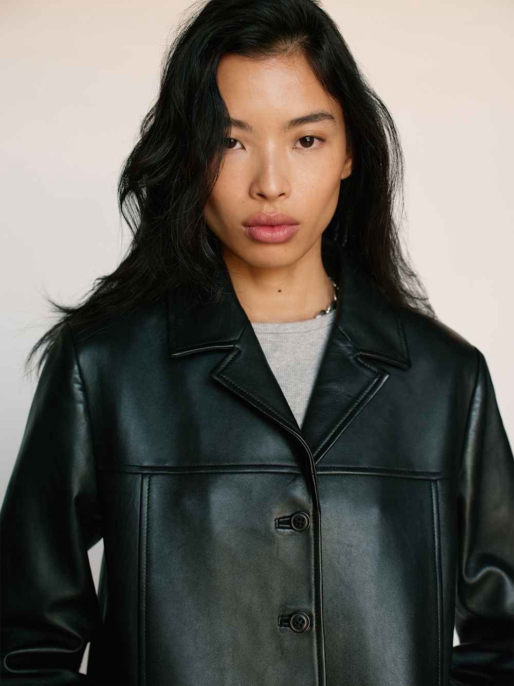 Reformation | Veda Sutton Jacket - Black - 100% Leather